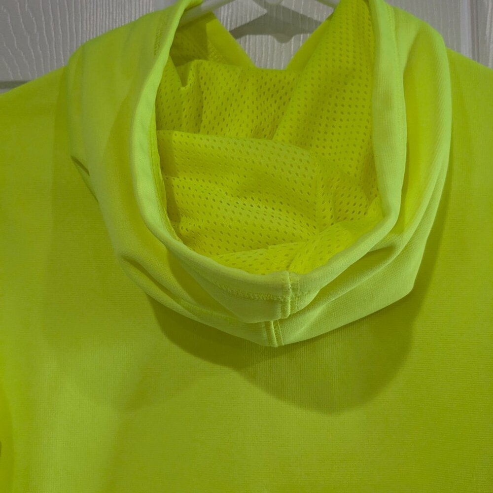 Nike Kids Pullover Hoodie Size Medium, Neon Green, Pink Swoosh, Therma-Fit - Picture 9 of 16